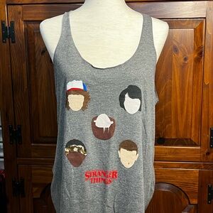Netflix Gray Stranger Things Tank Top